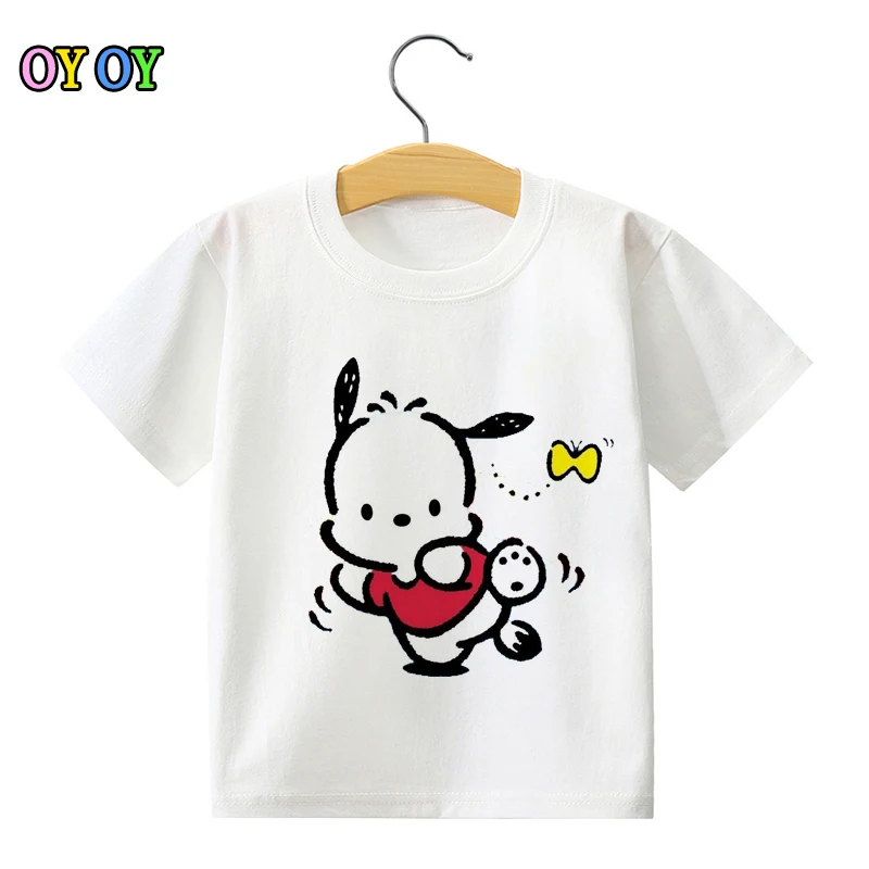 

pochacco DOG children T - shirt 2-15 year old boy and girl short sleeves tshirt children Pure cotton breathable T - shirt MJ