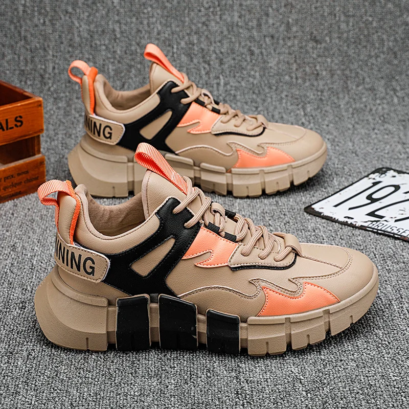 

Мужская повседневная обувь, новинка 2020, кроссовки на шнуровке, дышащая удобная модная мужская спортивная обувь с высоким верхом, мужская об...