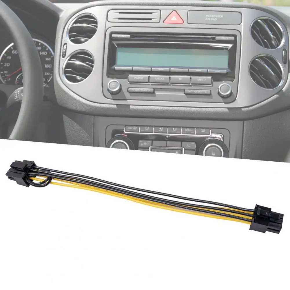

Reliable Power Cable Anti-aging Hard-wearing Computer Accessories 6 Pin Female to 8 Pin Female Power Splitter for Graphics Card