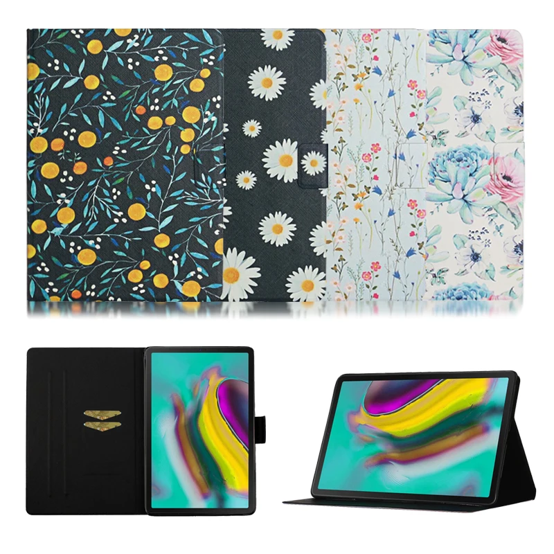 

Принципиально для Samsung Galaxy Tab A7 10,4 SM-T500/T505 чехол-накладка из термополиуретана с подставкой цветочный узор чехол для Samsung Galaxy Tab A7 10,4 2020 чехол