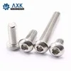 AXK 20 шт M5 M6 ISO7380 Нержавеющая сталь 304 A2 винты с круглой головкой гриб шестиугольник Шестигранная кнопку головкой
