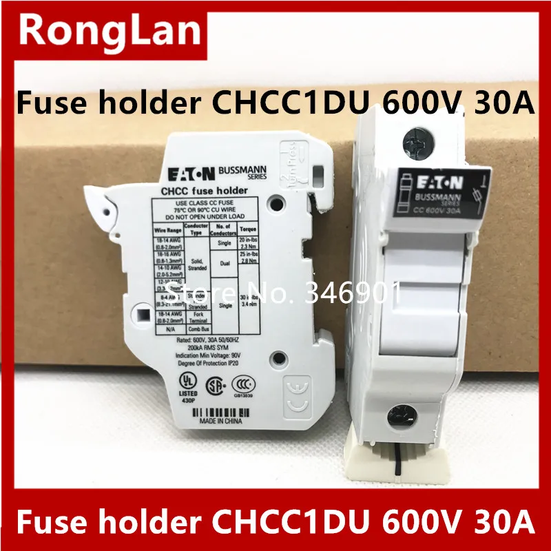 

[SA]Original - - - fuse holder CHCC1DU 10 * 38mm 600V 30A 30A--12PCS/LOT
