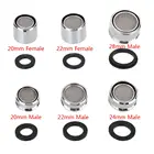 Аэратор для крана-смесителя сопло распылитель фильтр водосберегающий мужскойженский хромированный распылитель 20-28 мм