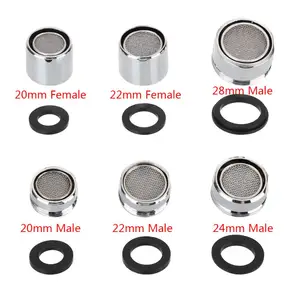 Аэратор для крана-смесителя сопло распылитель фильтр водосберегающий мужскойженский хромированный распылитель 20-28 мм