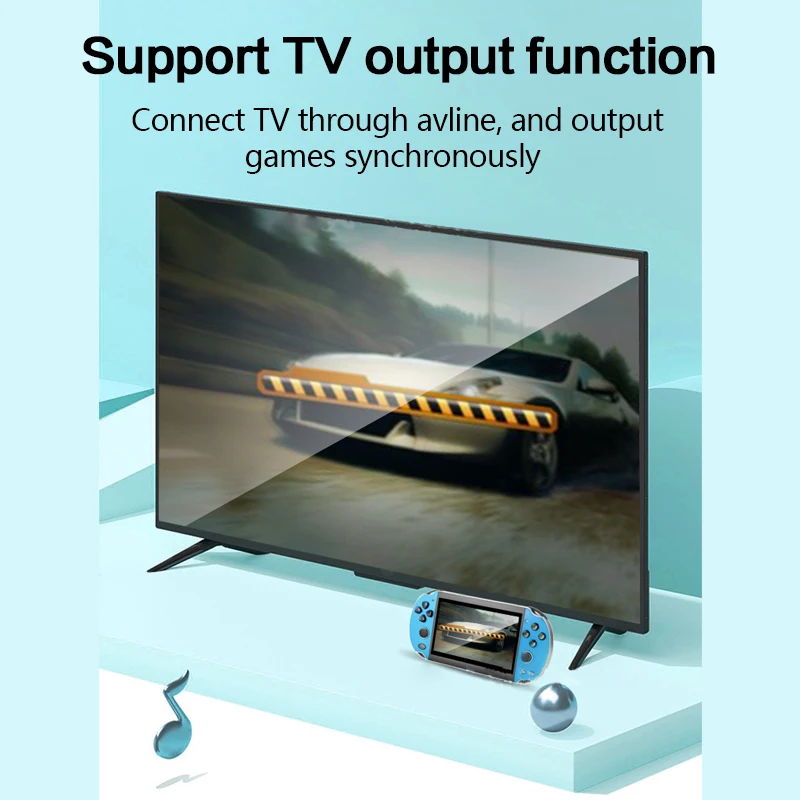 Мини-Консоль игровая портативная в ретро стиле 8/16/32/64/128 бит ПЗУ 8 ГБ 10000 встроенных