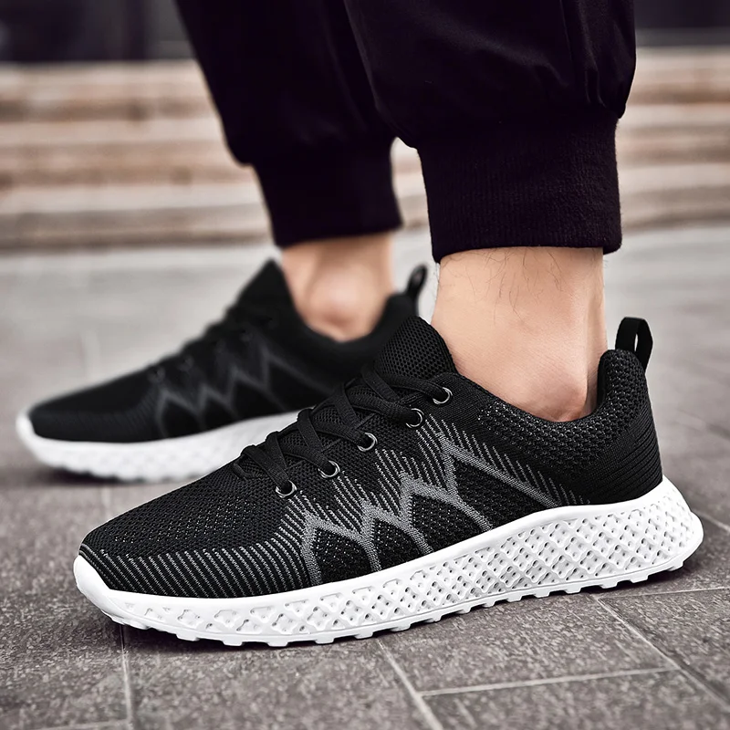 

Men Casual Shoes Breathable Lace-up Mesh Men Sneakers Shoes Trend Trainers Men's Sneakers Running Homme Sports Tenis Footwear