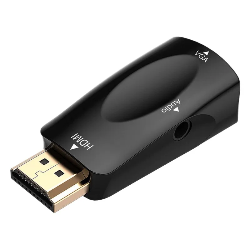 Лидер продаж адаптер 1080P HDMI-VGA аудиокабель-конвертер штырь-гнездо для ПК ноутбука