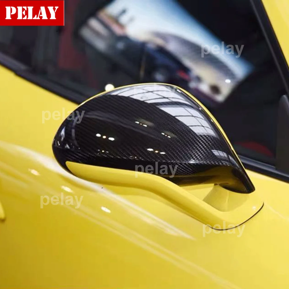 

Carbon Fiber Mirror Cover For Porsche Cayenne 958 911 Macan 718 BOXSTER Panamera Carbon fiber side caps Replace style