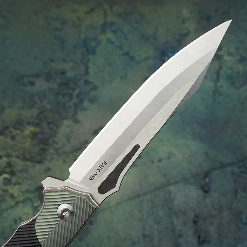 Складной нож подшипник Sandvik 14C28N лезвие из титана + Ручка G10 универсальные