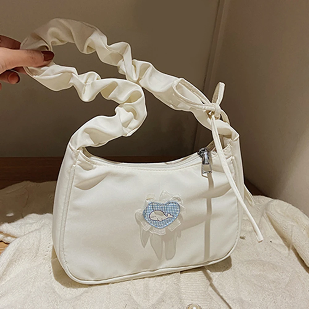 

Женская плиссированная сумка через плечо в стиле ретро, однотонные сумки, Женский кошелек, женские большие сумки под подмышку, подарок для д...