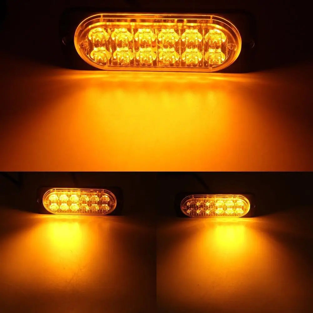 12-24v 12LED мерцающий светильник бар автомобиль Грузовик аварийный Маяк 36 Вт вспышка