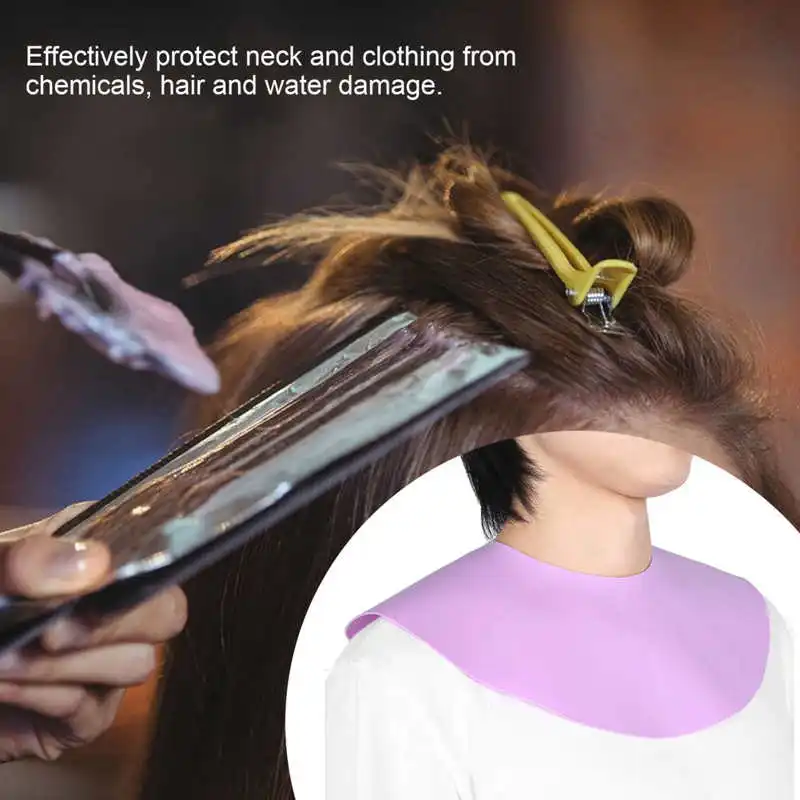 

Cap Barber Shop Silicone Hair Cutting Dyeing Cape Waterproof Hairdressing Shawl Round Hair Tool