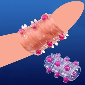 Кольцо на пенис Силиконовое с бусинами, 2 шт.