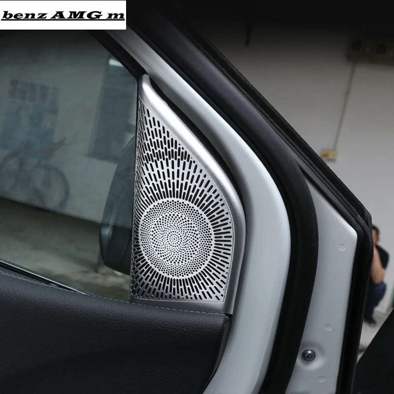 

Car Styling Tweeter Loudspeakers Frame Decoration Cover Decals For Mercedes Benz B Class W247 2020 Audio Speaker Trim Stickers