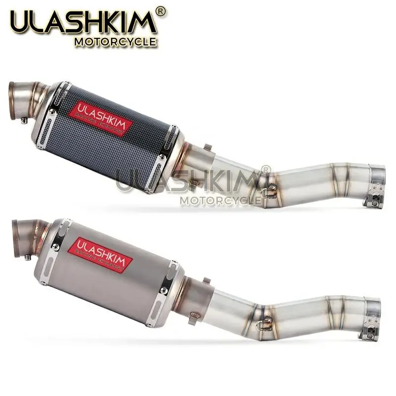 Мотоцикл Полная выхлопная средняя труба без шнуровки для Suzuki GSXR600 Gsxr700 Gsxr750 K7 GSX R700