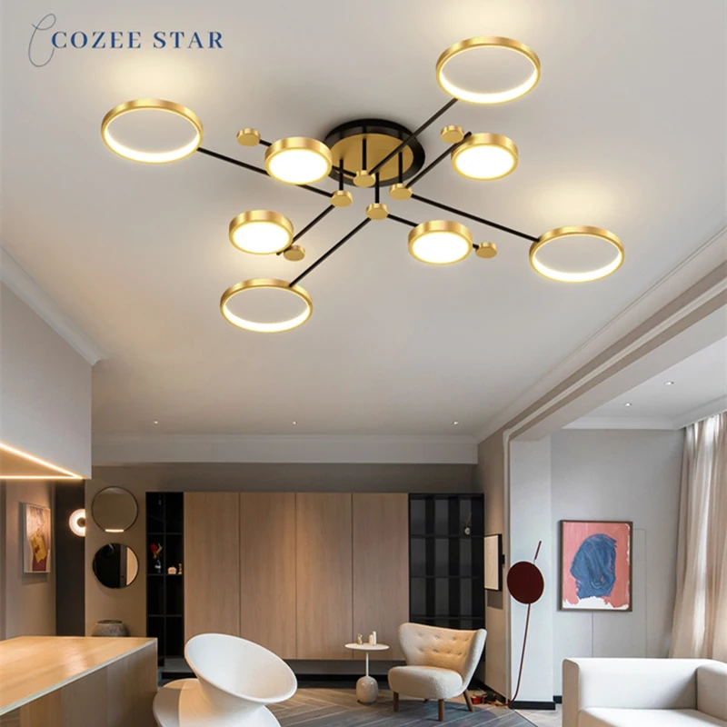

Modern LED Ceiling Lights Nordic Aluminum Acrylic Indoor Lighting Home Decoration Kitchen Bedroom Living Room Lamps Lustre