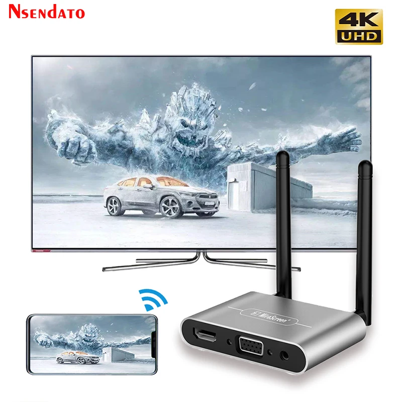 Мира Экран ТВ палка 4K 1080P HD VGA AV пульт дистанционного управления беспроводной