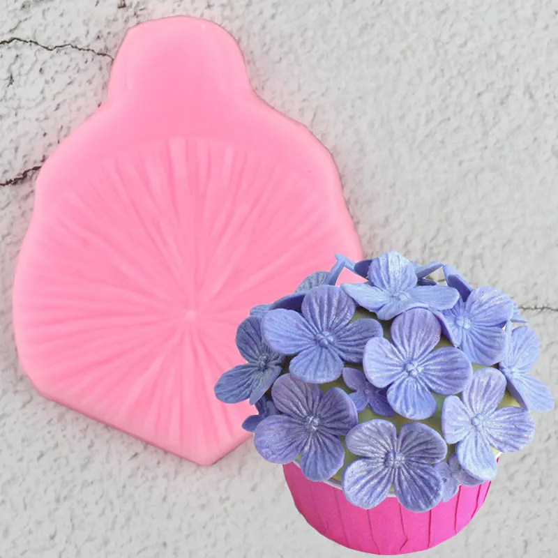 Гортензия задняя винирная силиконовая форма DIY цветочные - Цена: 100,12 руб.