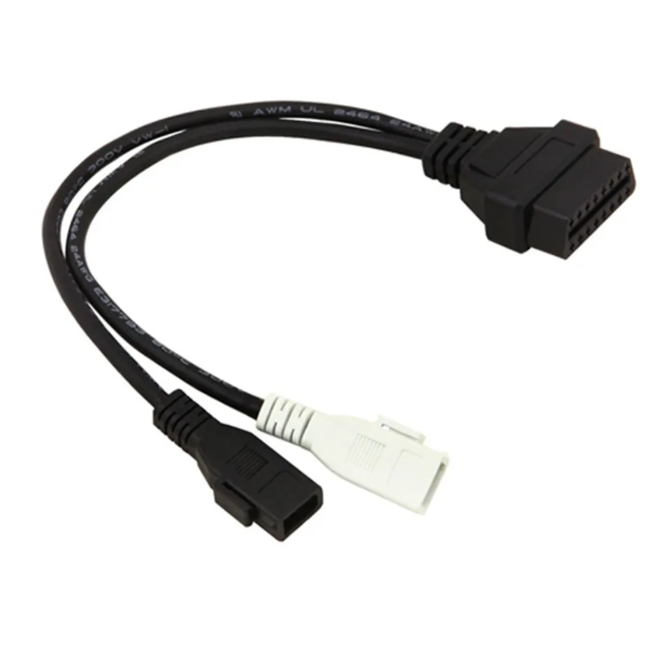 Адаптер для Audi 2x2 OBD OBD2 2P + к 16 контактному разъему VAG COM переводному разъему|adapter