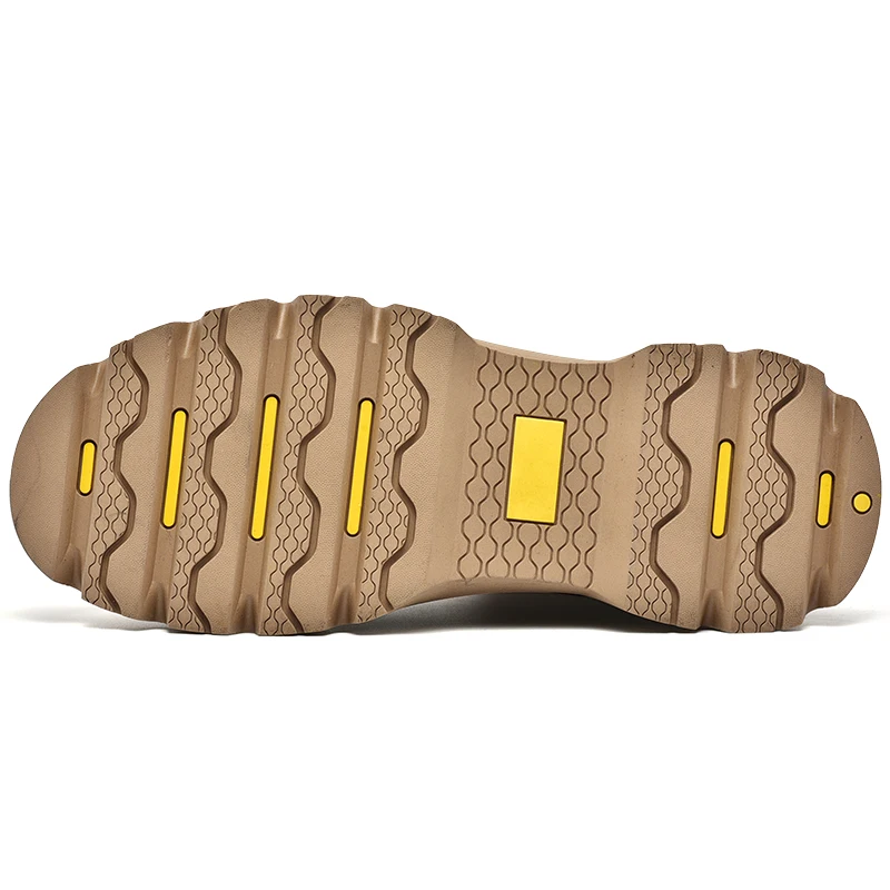 Ботинки мужские из натуральной кожи водонепроницаемая Рабочая и безопасная