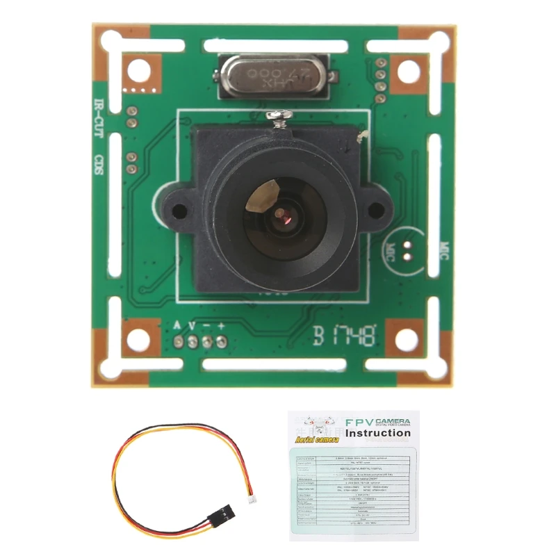 

700TVL FPV Mini Digital Camera 3.6mm Lens Mount Cable For Aerial Photography F2TA