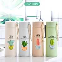 botany water bottle plastic portable drinking cup gym leakproof drop proof portable shaker mug outdoor travel water bottle