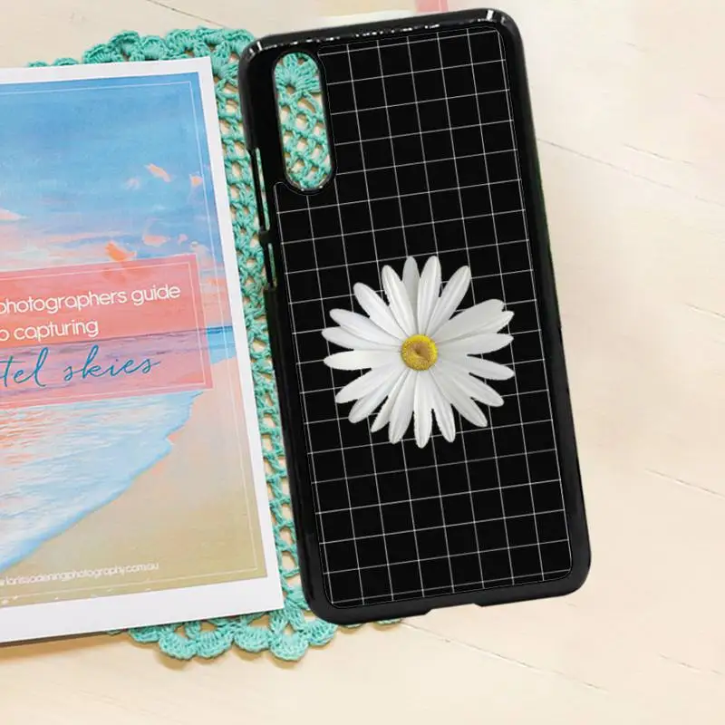 

Daisy flower Aesthetics art Phone Case PC for iPhone 11 12 pro XS MAX 8 7 6 6S Plus X 5S SE 2020 XR high quality cover shell