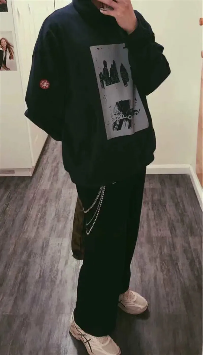 Синяя лента, CAV, EMPT C. E19AW, худи с капюшоном, Ретро стиль, стирается, для пожилых мужчин и женщин, 1:1, высокое качество, CAV, Empt, CAV, EMP, толстовка с капюшоном