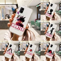 hxh anime hunter x hunter phone case transparent for samsung s a m j 21 20 50 30 60 5 7 51 71 90 11 10 j710 e p plus prime 5g