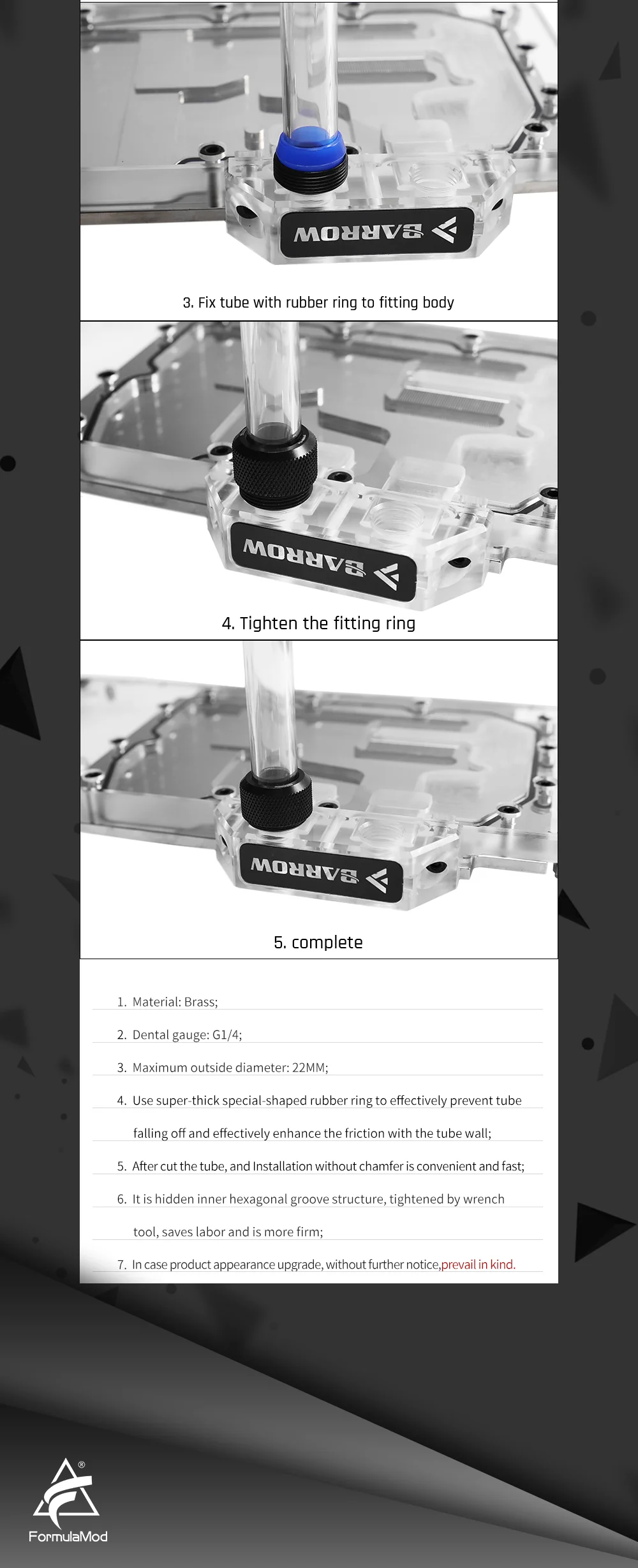 Курган TFYKN2-T14, OD14mm жесткие трубки фитинги, выбор серии улучшенное анти-офф резиновое кольцо, для OD14mm твердых труб
