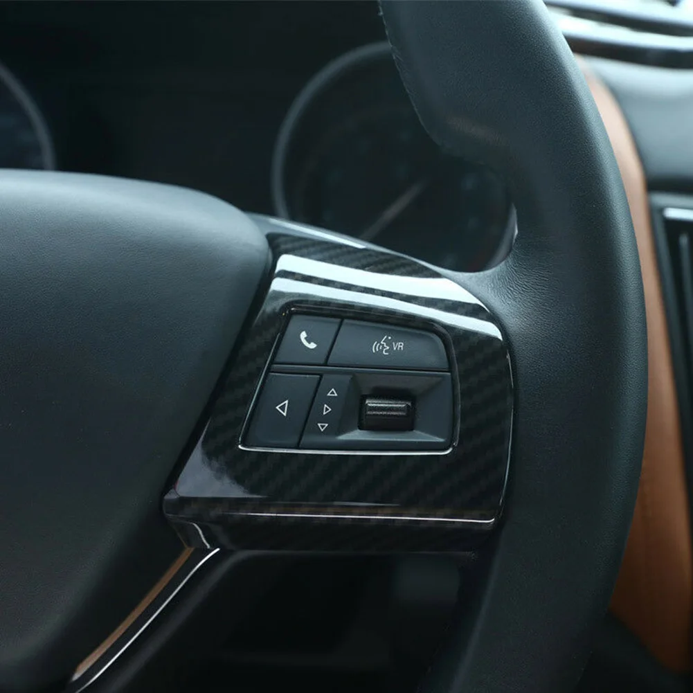 2 шт. руль из углеродного волокна кнопка рамка отделка для Maserati Levante Ghibli высокое