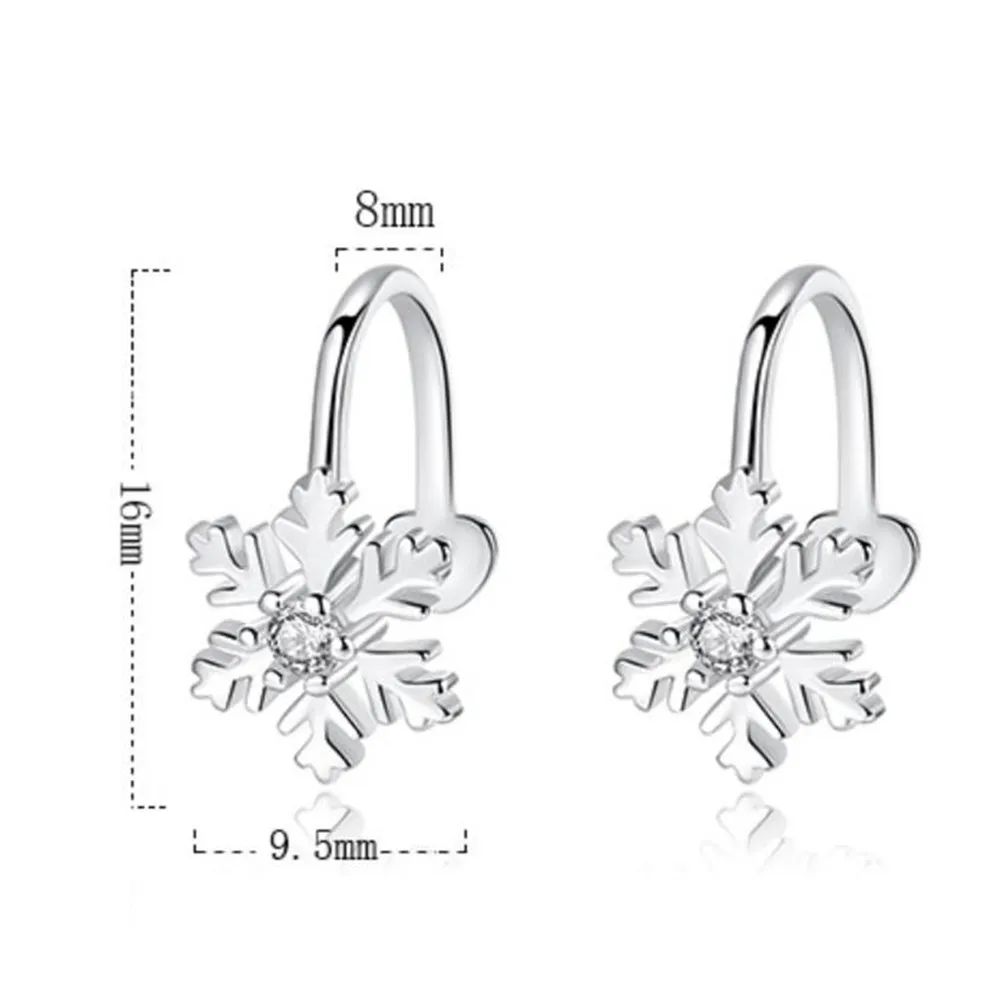 

925 Sterling Silver New Jewelry Stud Earrings High Quality Retro Simple Flower Cubic Zirconia Sterling Earrings
