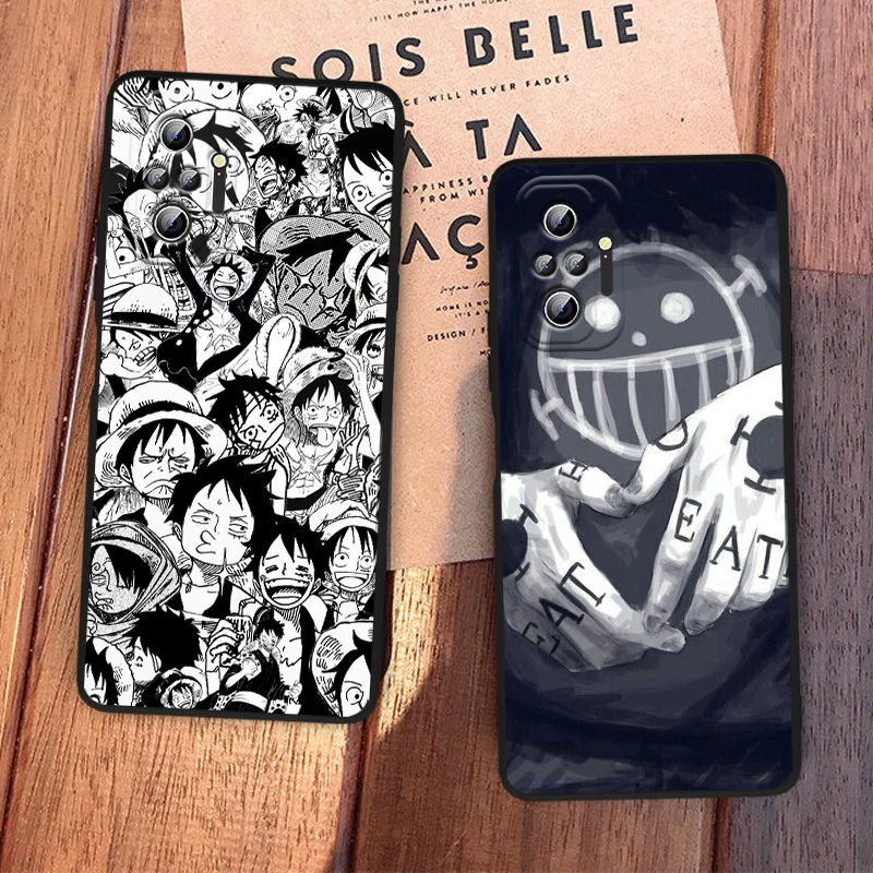 

Anime One-Piece For Xiaomi Redmi Note 5A 5 6 7 8T 8 9T 9S 9 10 10T 10S 11 Prime Pro Max Plus Capa Black Phone Case