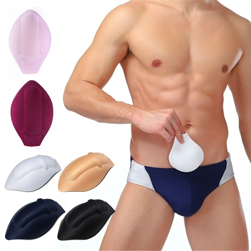 

1PCS Sexy Men Foam Sponge Underwear Briefs Padded Cup Sponge Push Up Pouch Pad 3D Enhancing One Size 6 Colors