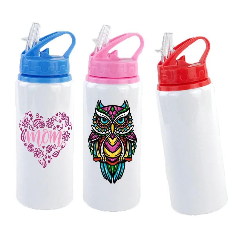 

30pcs/Lot 20oz Baby Bottle Kids Aluminum Cup Sippy Cups None Vacuum Tumbler Baby Nursing Bottles For DIY Sublimation