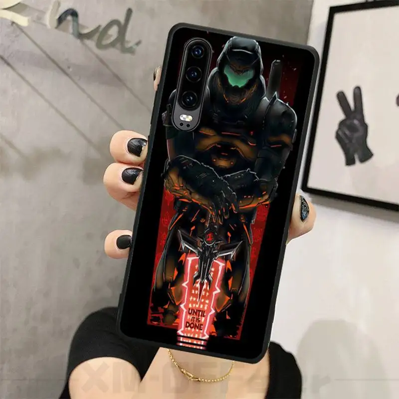 

Hot Game Doom Phone Case For Huawei P20 P30 P40 Pro Mate 20 30 Pro Lite Nova 3I Cases Cover For Huawei P20 Case
