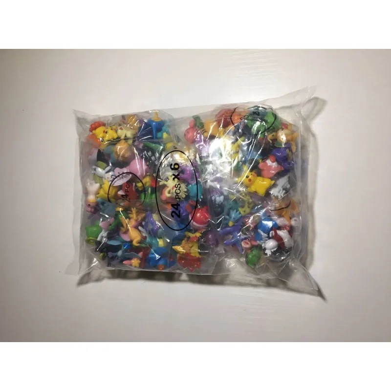 24 шт./компл. аниме игрушка ПВХ Фигурки миниплота куклы Пикачу карманный монстр