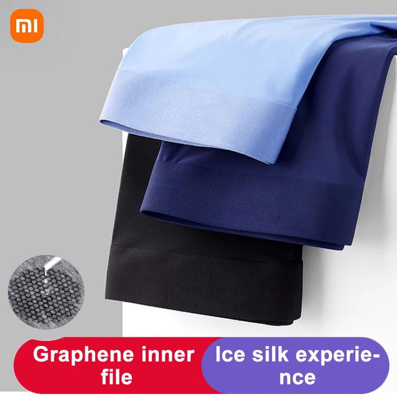 

Трусы-боксеры мужские Xiaomi, шелковые, дышащие, удобные