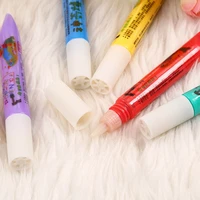 6pcs diy work magic popcorn pens 3d art safe pen for greeting birthday cards kids home paint by number pens