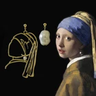 Женские серьги-подвески с жемчугом XIALUOKE Vermeer, серьги-подвески с кристаллами и кисточками, ювелирные изделия для ушей