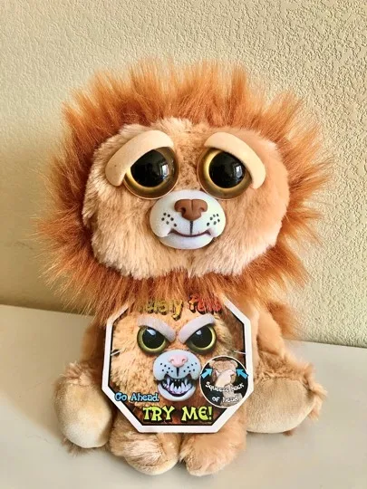 Lion Growl Веселые Домашние животные, меняющие лицо, единорог, мягкие игрушки для детей, плюшевый дракон, сердитые животные, кукла панда - Цвет: Lion Growl