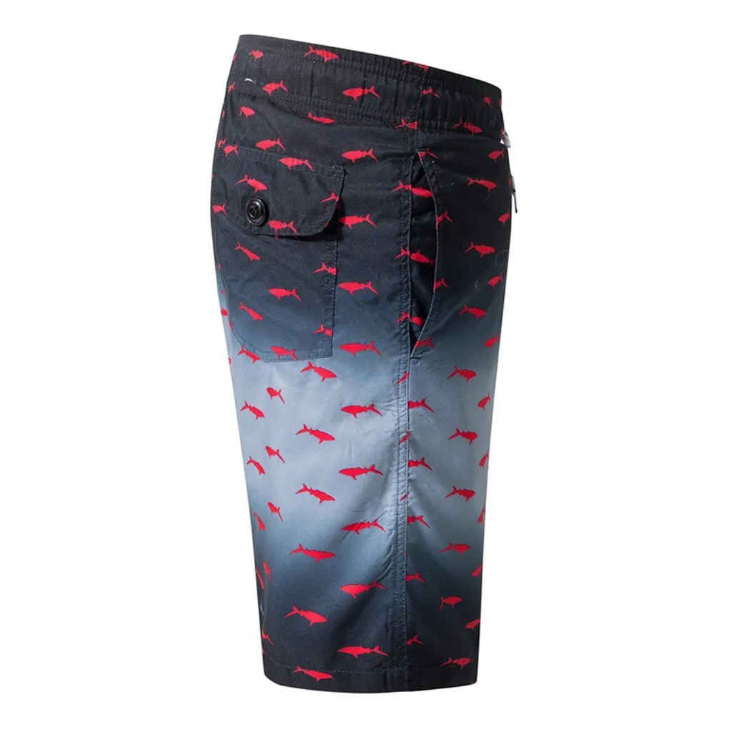 

Men Summer Print Trunks Board Quick Dry Beach Surfing Running Short Pants Plus Size Beach Shorts Baggy Pants Man Z0309