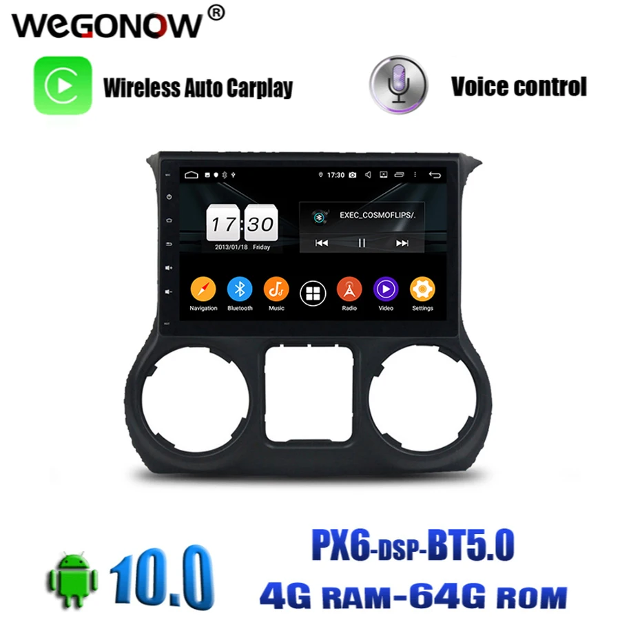 DSP IPS TDA7851 Android 10 0 4 Гб + 64 ГБ Автомобильный DVD плеер GPS навигация карта RDS радио wifi
