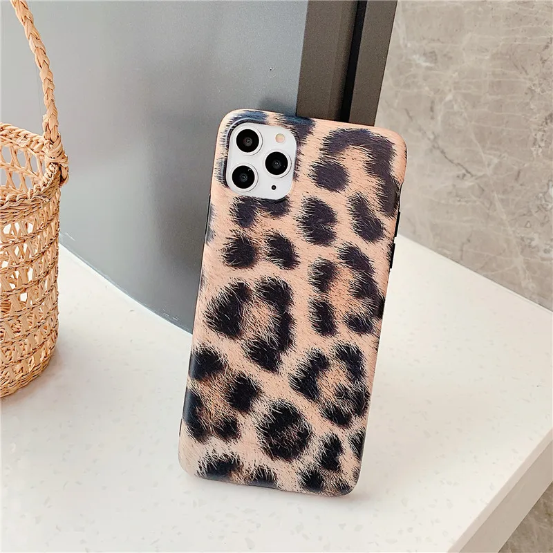 Leopard Case For Iphone 11 Pro Max Fundas ForIphone XR X XS 6S 6 S 7 8 Plus Back Cover Soft IMD Silicone Coque Capa |