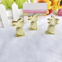 10pcs gold pineapple name number menu table place card photo holder clip for wedding baby shower party festival reception favor