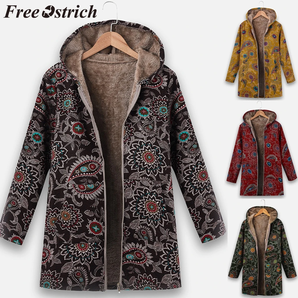 Свободное Женское пальто из страуса в этническом стиле геометрическая форма v