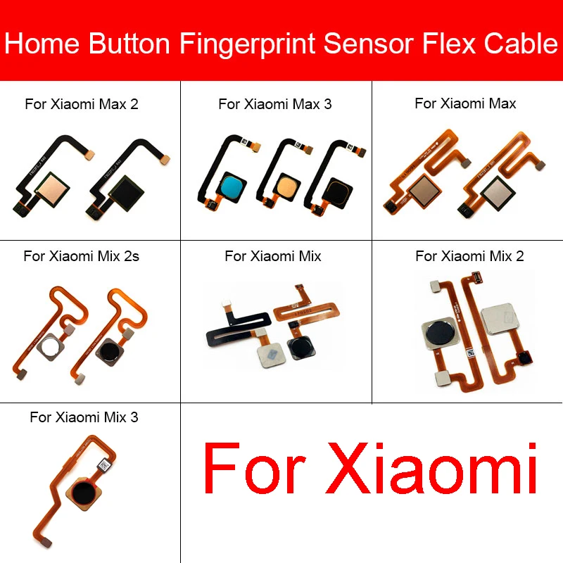 Датчик отпечатков пальцев гибкий кабель для Xiaomi Mi Max 2 3 /Mix Mix2 2S Mix2S Mix3 Главная