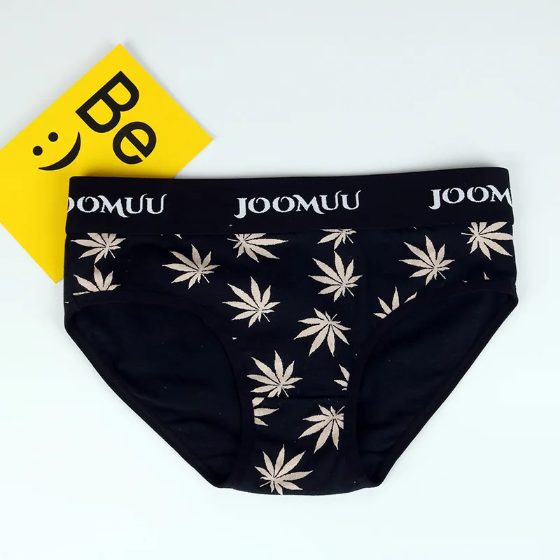 Трусы-боксеры HaleyChan 3 шт./упаковка хлопковые с принтом листьев | Женская одежда