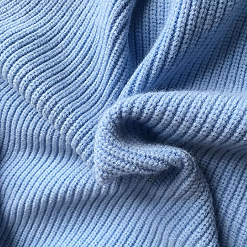 2020 Spring Women Blue V-neck Pullover Sweater Lazy oaf Loose Solid Color Casual Oversize White Black Pullovers | Женская одежда