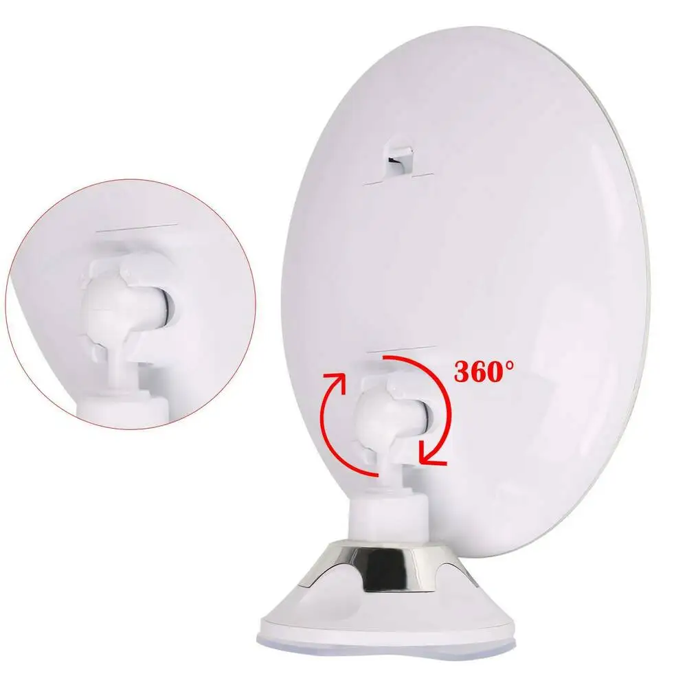 Гибкое зеркало для макияжа с 10-кратным увеличением портативное косметическое 14